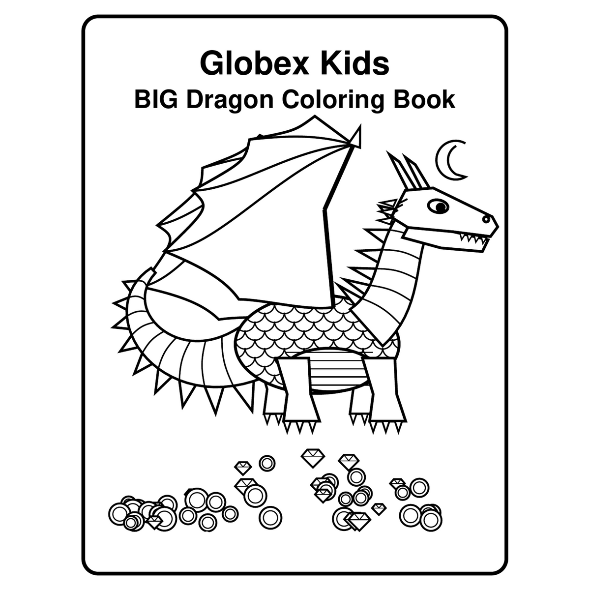 FREE Sample: Big Dragon Coloring Book for Older Kids