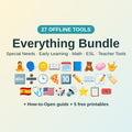 Everything Bundle: 27 Offline Learning Tools + How-to-Open Guide + 5 Freebies