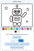 My Lil Robot: Coloring & Story Book + 3 Freebies