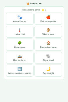 Sort It Out: 10 Sorting Games With Read-Aloud + 3 Freebies