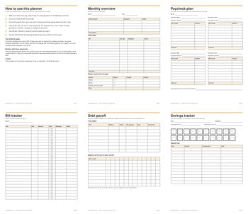 Life Skills Budget Bundle - Paycheck Planner + Printable Budget Pack