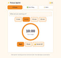 Focus Sprint - ADHD Focus Timer, One-Thing Task Helper & Movement Breaks