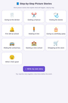 Step-by-Step Picture Stories + 3 Freebies
