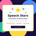 Speech Stars – Articulation Practice Game for Kids (P, B, T, D, K, G, S, SH)