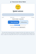 Classroom Noise Meter: Visual Sound Level Monitor + 3 Freebies