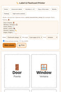 Label & Flashcard Printer + 3 Freebies