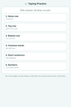 Typing Practice + 3 Freebies