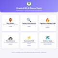 Grade 6 ELA Game Pack – 6 Common Core Aligned Learning Games | Globex Kids